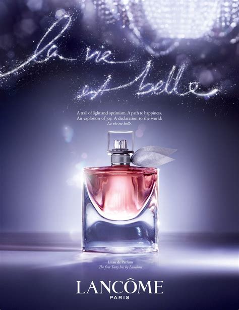 affiche publicitaire parfum